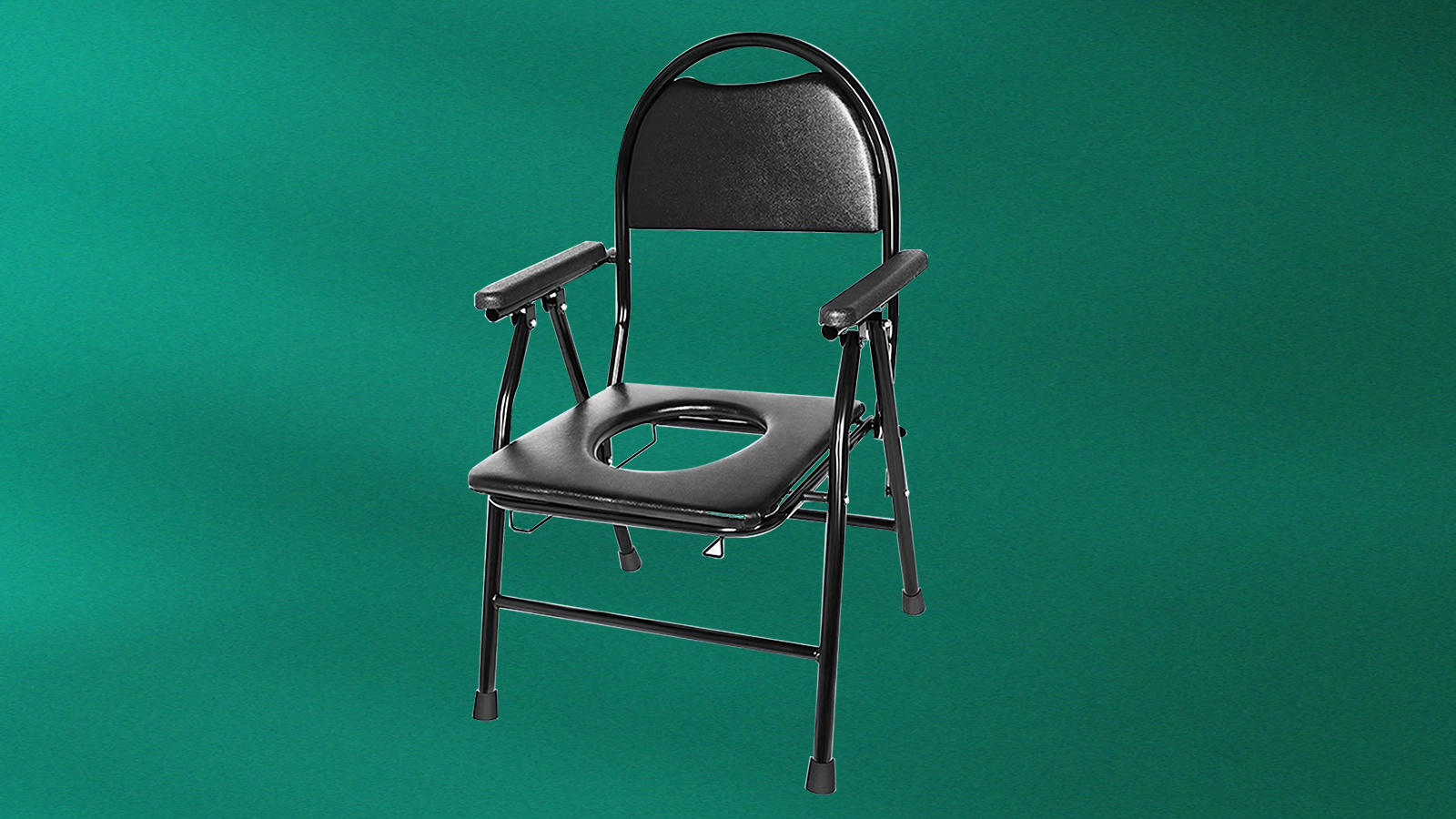 Black potty chair