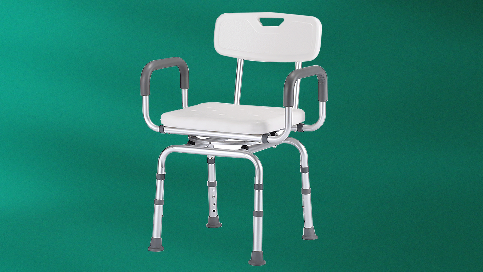 Aluminum alloy rotating shower stool